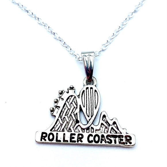 Roller Coaster Necklace May Be Personalized - Picture 1 of 8